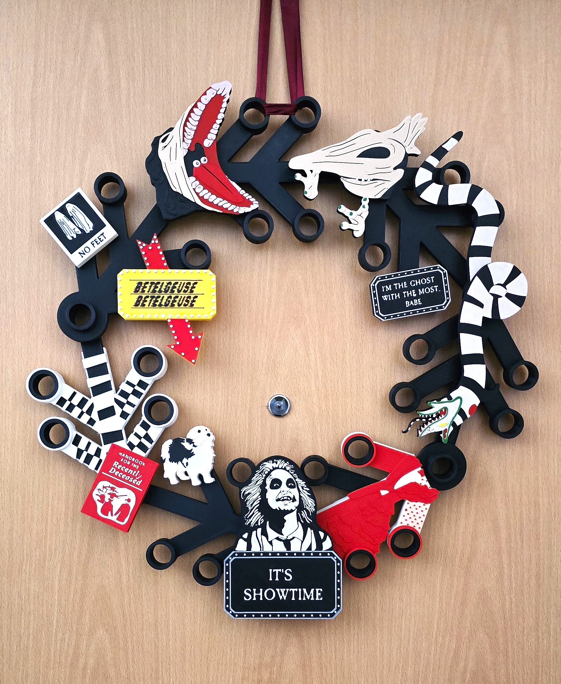 Beetlejuice Lego Wreath