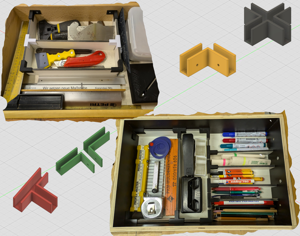 Schubladen Organizer flexibel / Drawer organizer flexible
