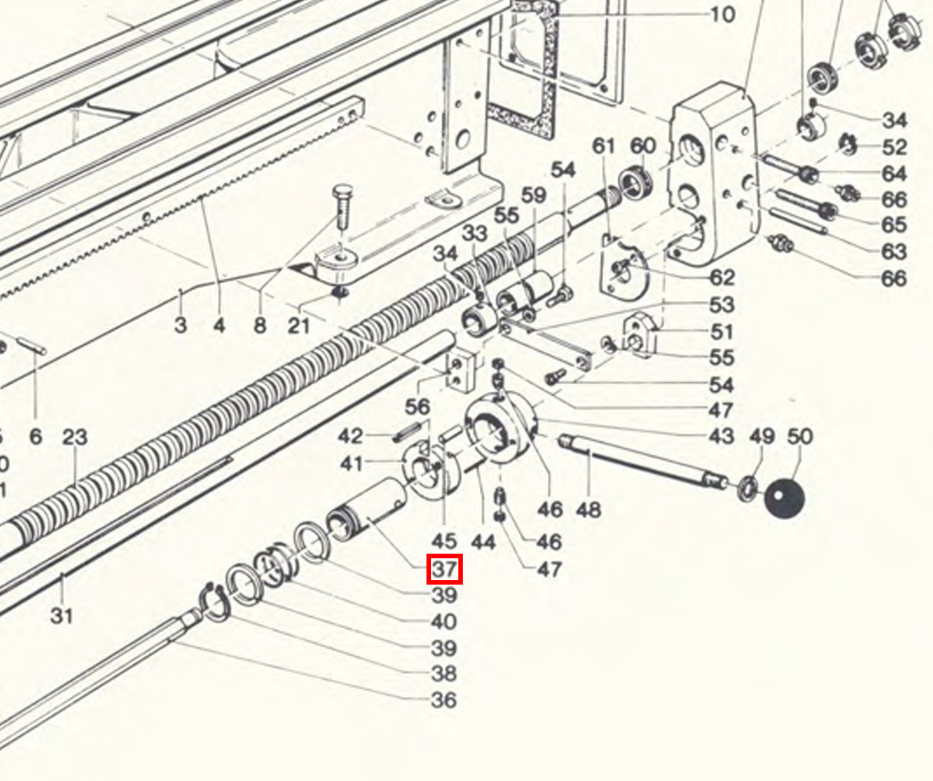 Main switch collar (Motor Schaltbüchse) Weiler Matador, Praktikant, Condor
