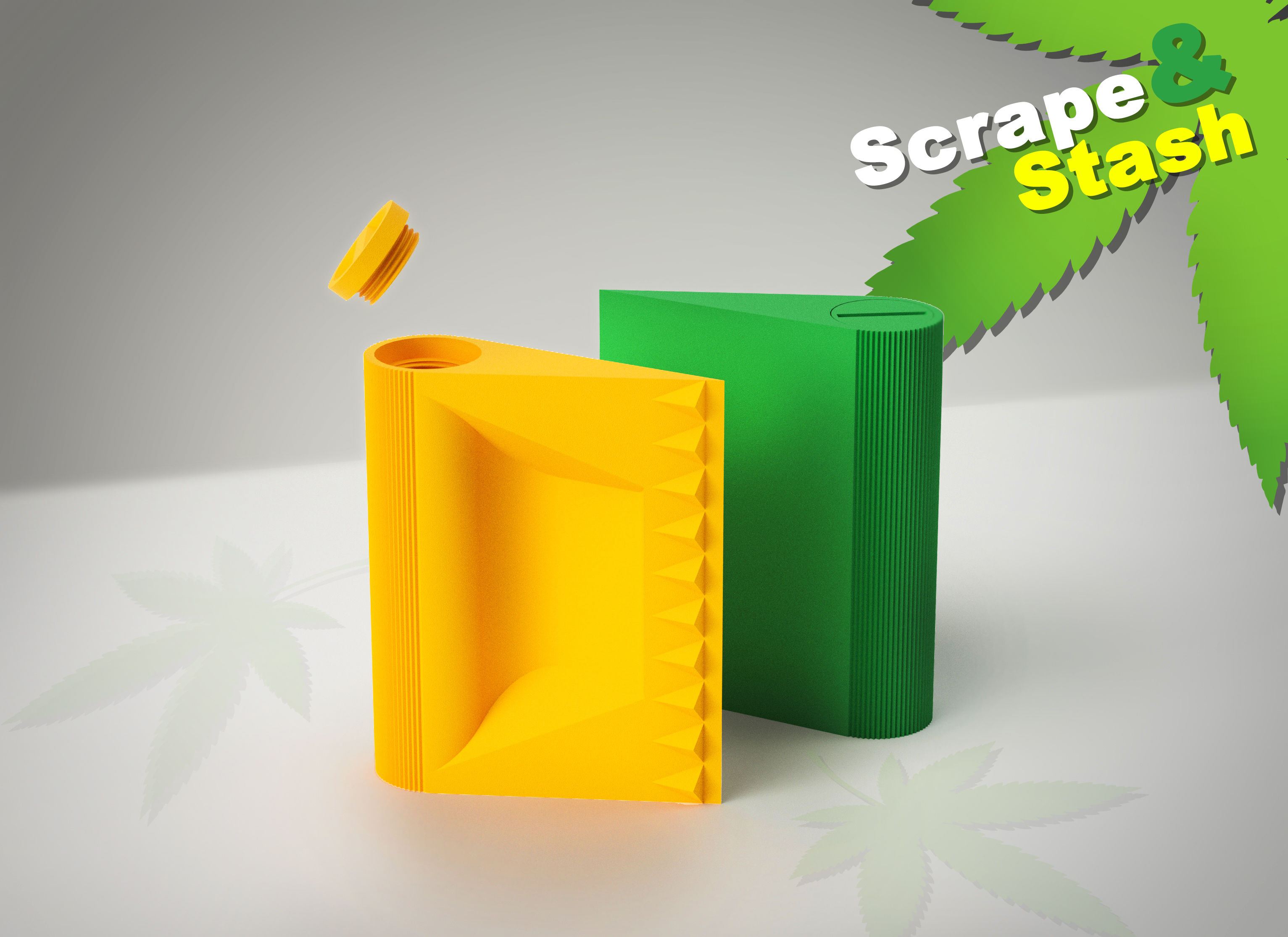 Windshield Ice Scraper with a Secret Joint Stash Compartment