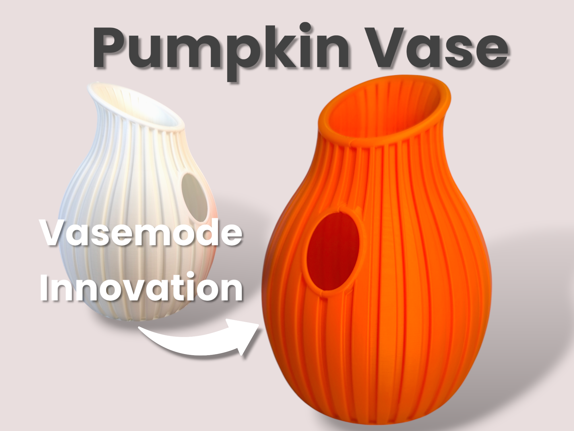 Pumpkin Vase #CutVase Special Spiral Mode
