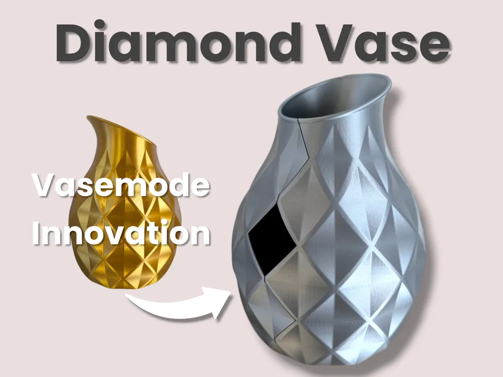 Diamond Vase #CutVase Spiral Mode