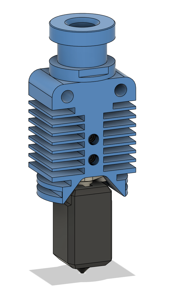 TZ E3 V2 Hotend (Bambulab Hotend Derivative) CAD with sock and heater