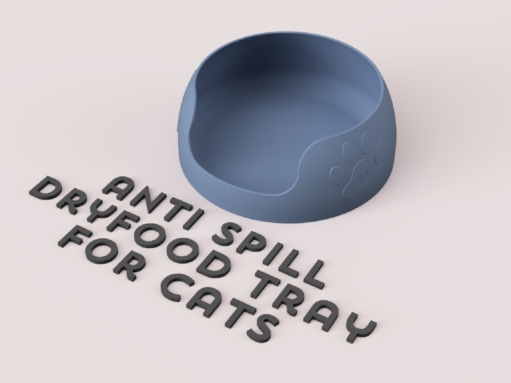 Anti Spill Dryfood Tray Single