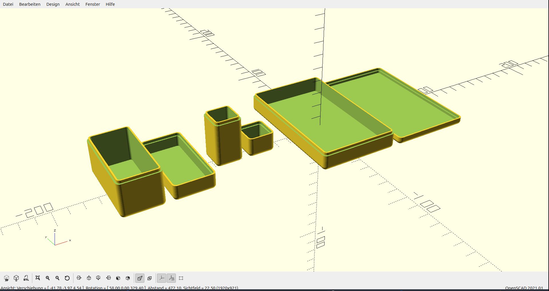 play card box / Spielkartenbox / gift box / Geschenkbox Anpassbares / Customizable OpenSCAD- Script