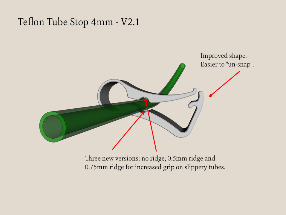 Teflon Tube Stop 4mm - V2.1
