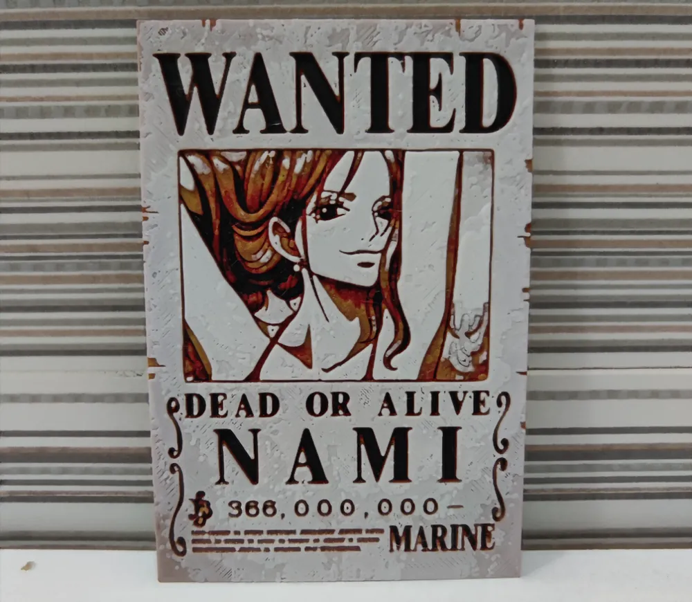 Hueforge style letter from Nami