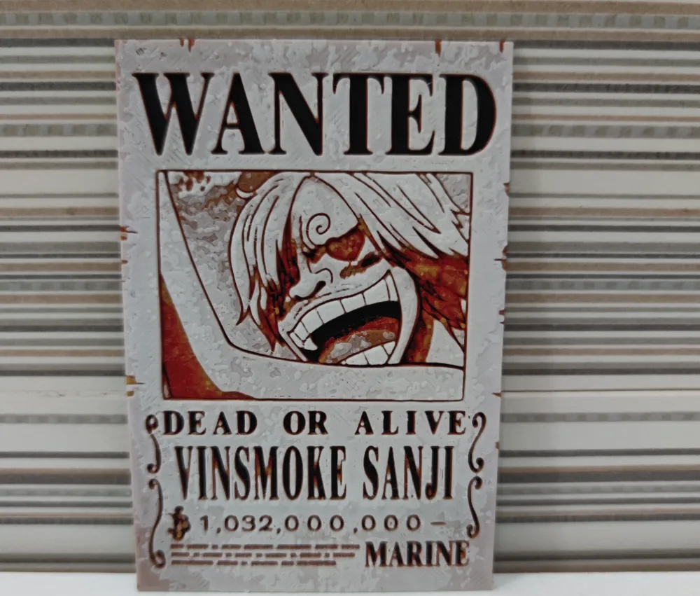 Hueforge style letter from Vinsmake Sanji