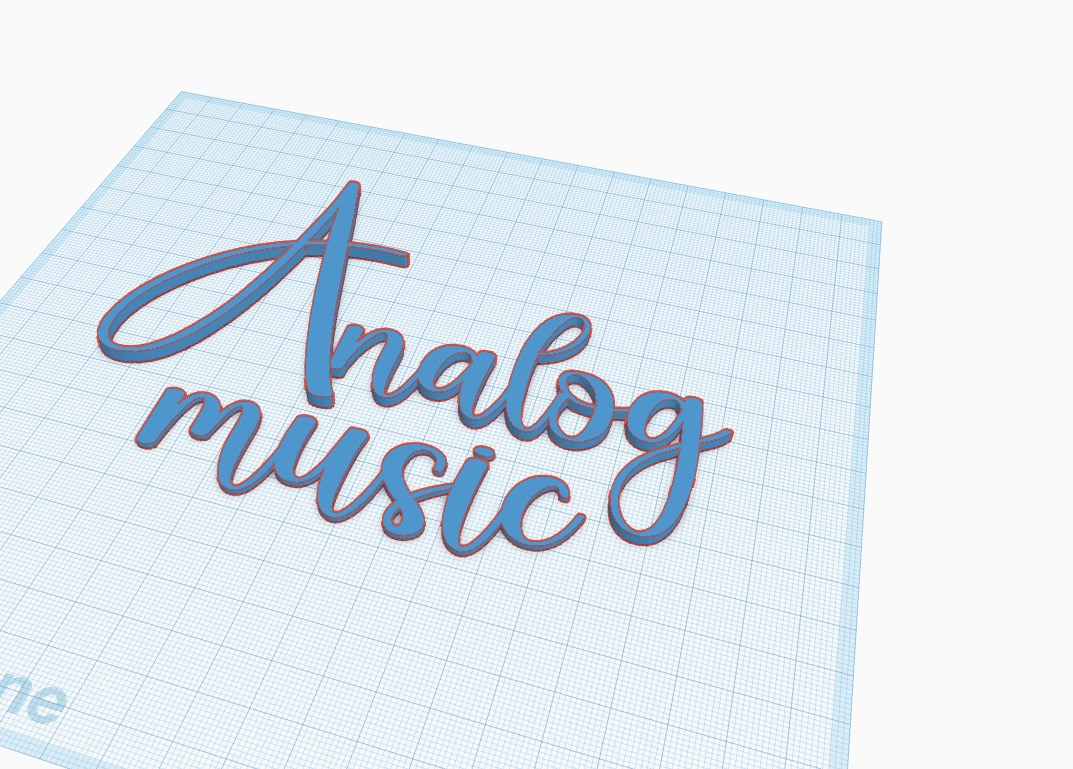 Analog Music text (hand write)