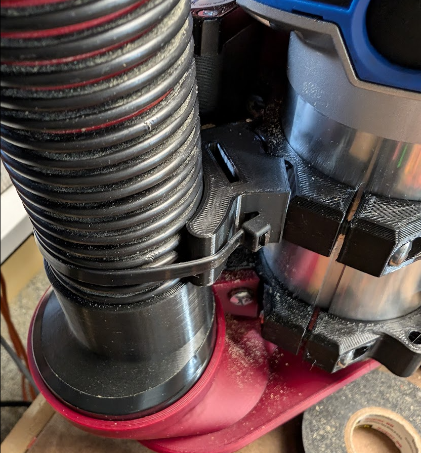 (Unofficial) LowRider 4 CNC - 1.5" ShopVac Hose Adapter + Spacer