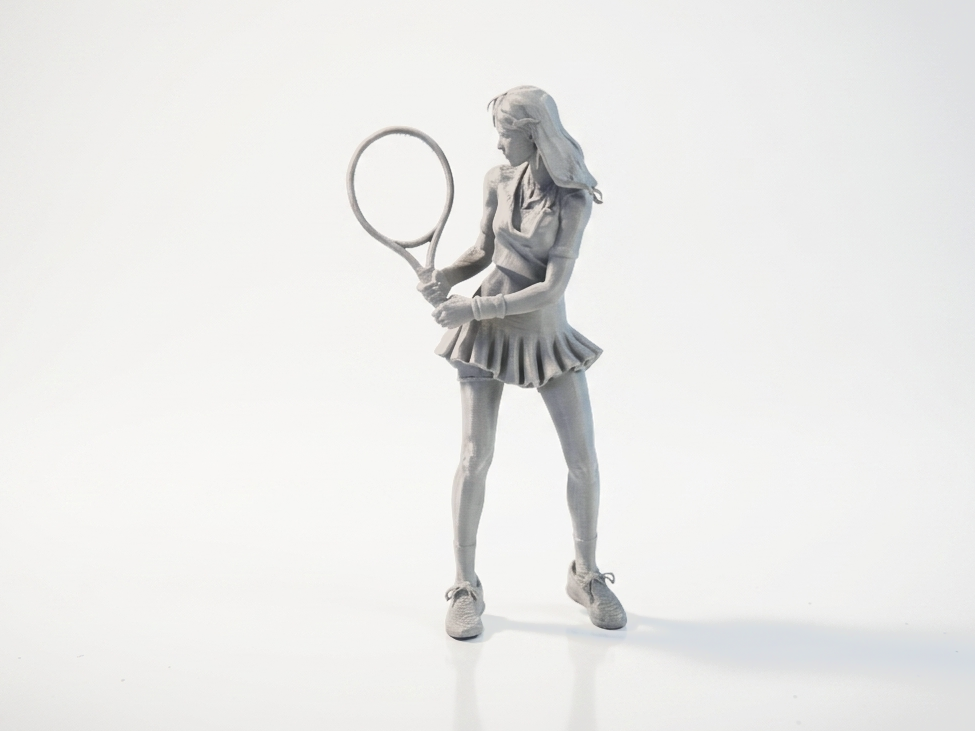 Tennis Girl Female Sports Figurine 3D Printable