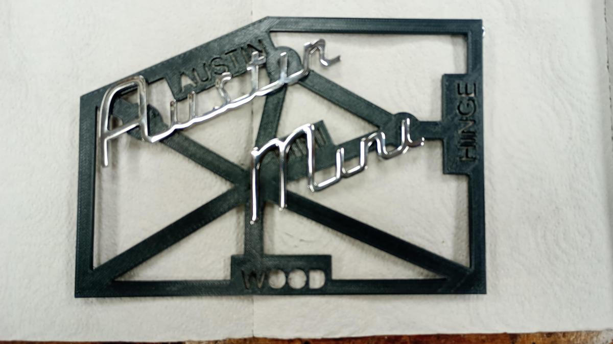 Drilling Template for Austin Mini Countryman badge