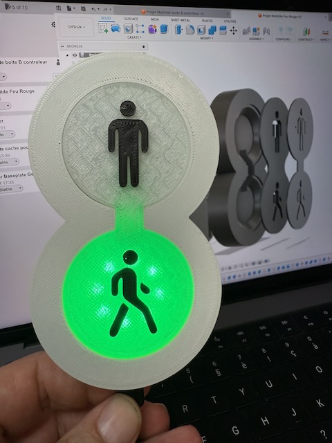 Stop - Enter Red Light remote controlled by esp32 mini complete project
