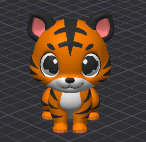 Tigger The Tiger - 3D Animal Cartoon Creature Figure (Pre Painted) MMU/MMS/AMS