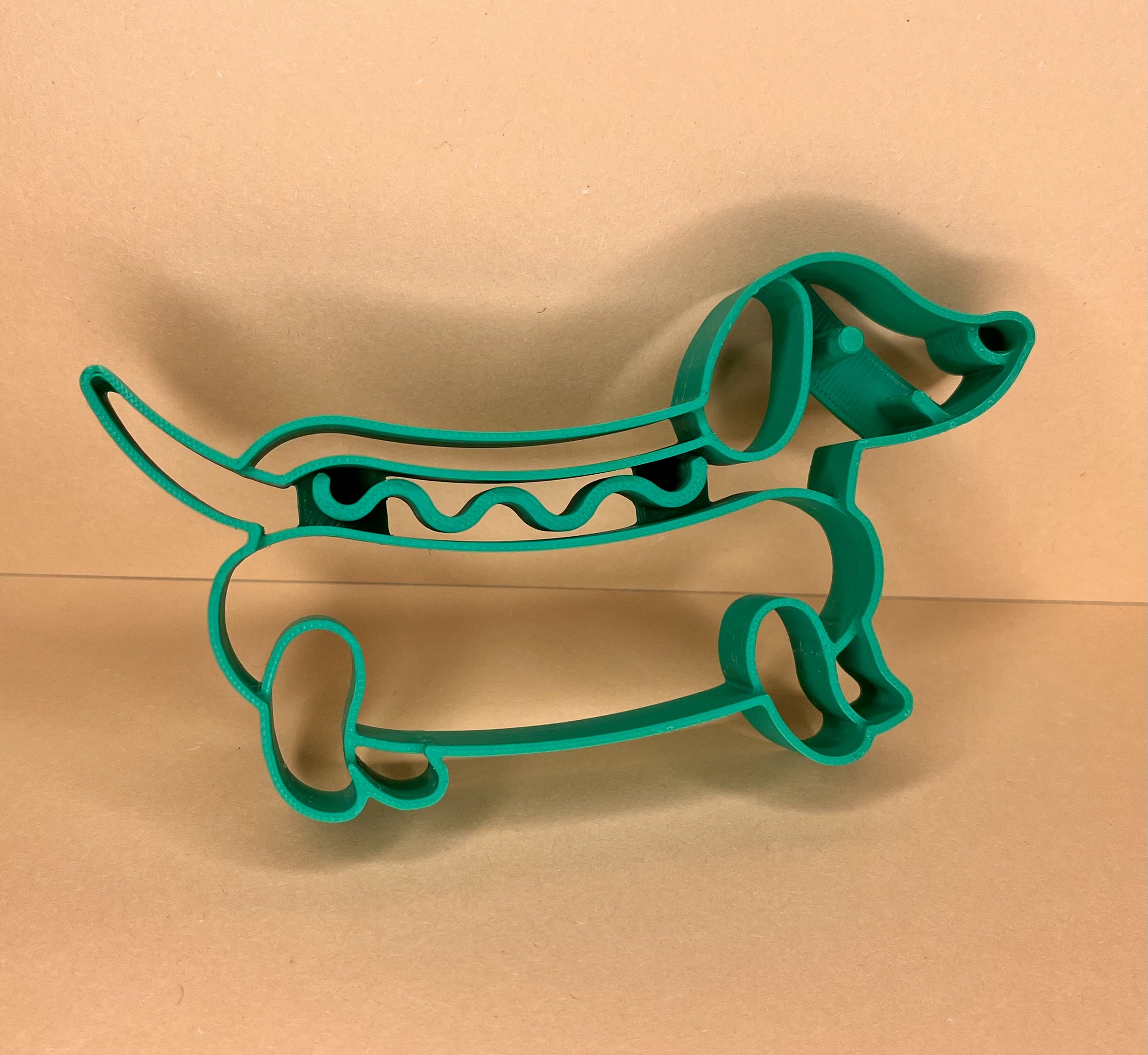 Sausage Dog in a Bun with Mustard Cookie Cutter