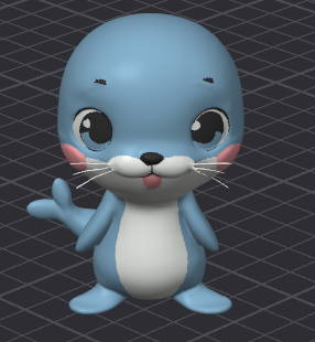 Emile The Seal - 3D Animal Cartoon Creature Figure (Pre Painted) MMU/MMS/AMS