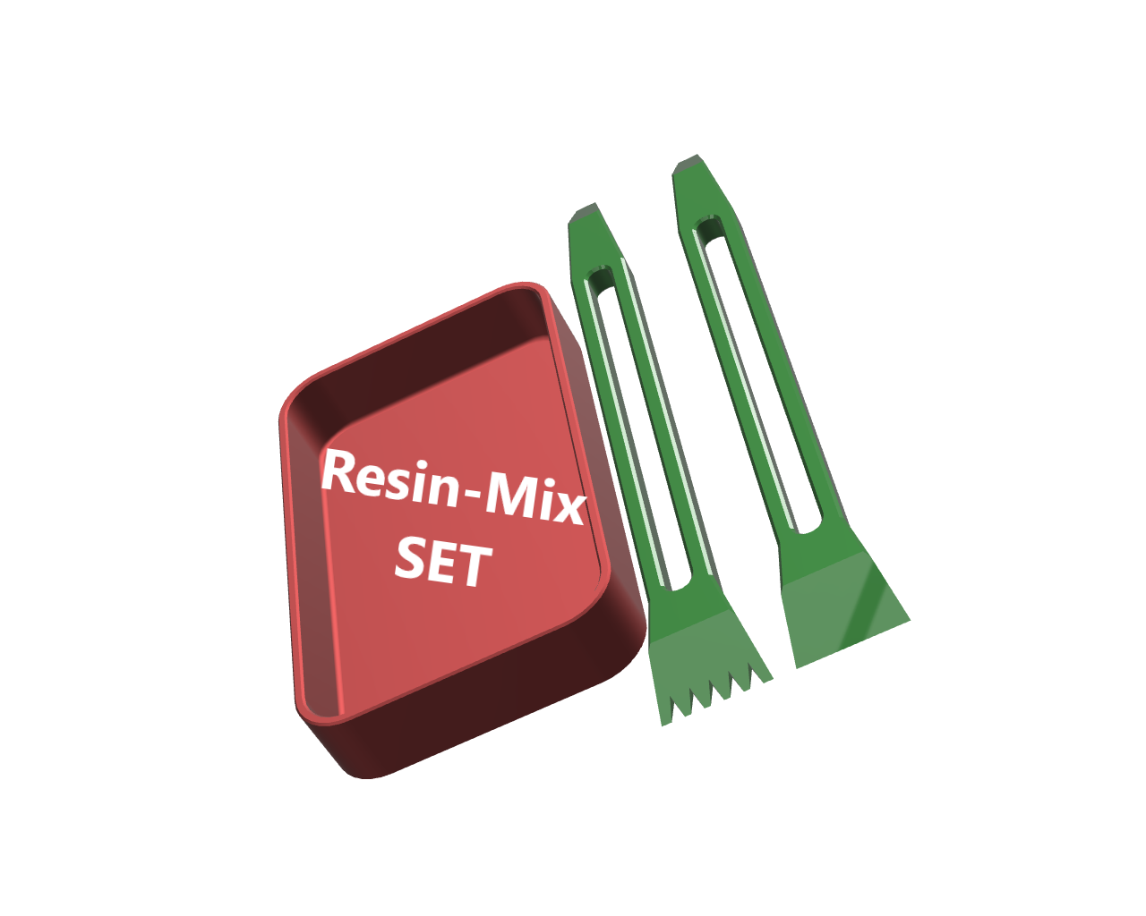Resin-Mix-Set * 2 Spatulas* >>> FAST PRINT