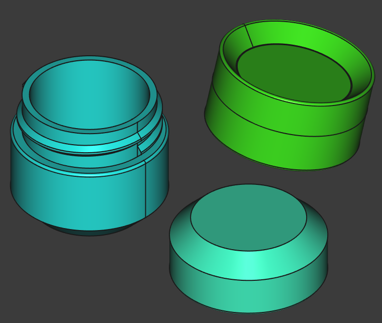 YASRC Yet Another Small Round Container with FreeCAD file v2