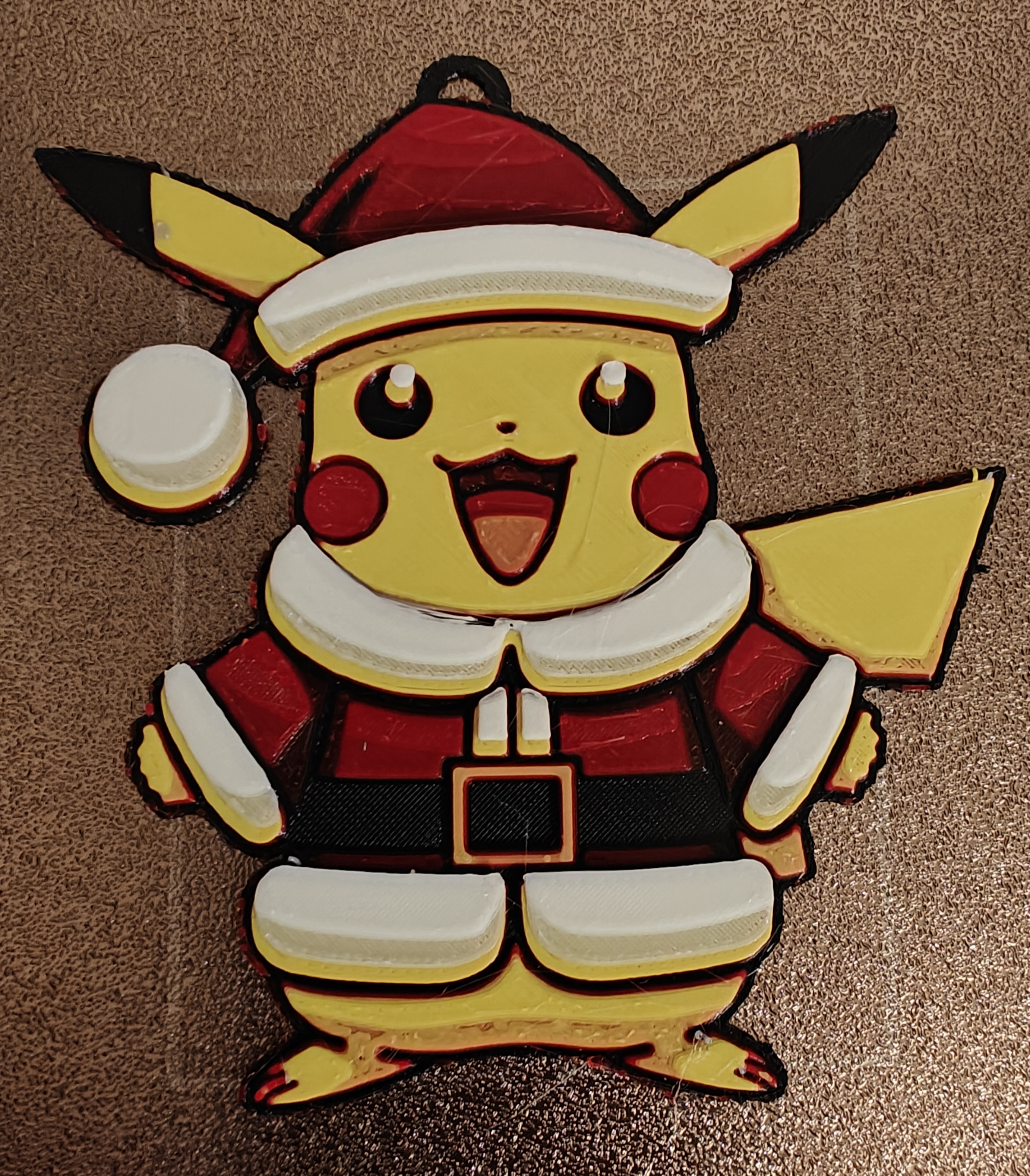 Christmas Pikachu Hueforge Tree Decoration