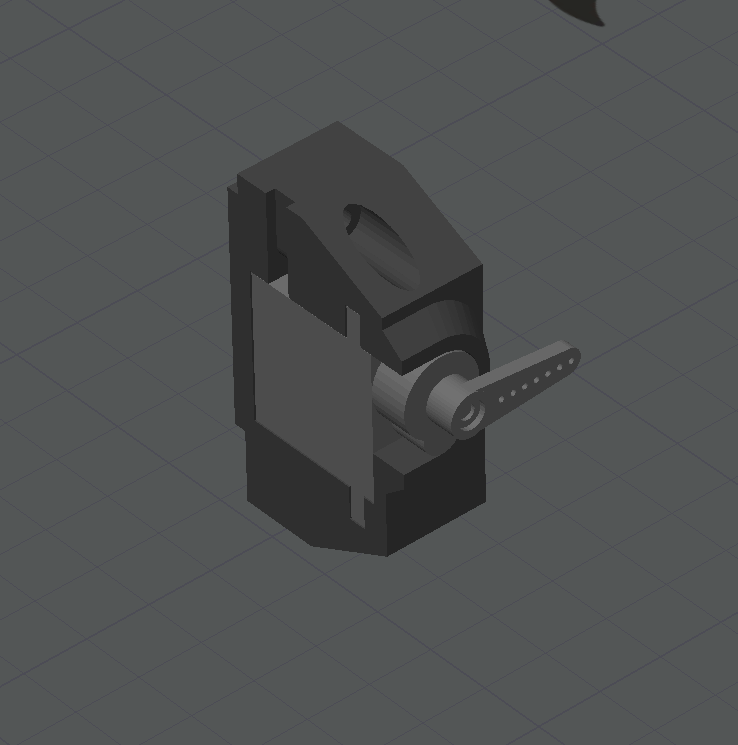 MG90 Servo mount for aluminium extrusion