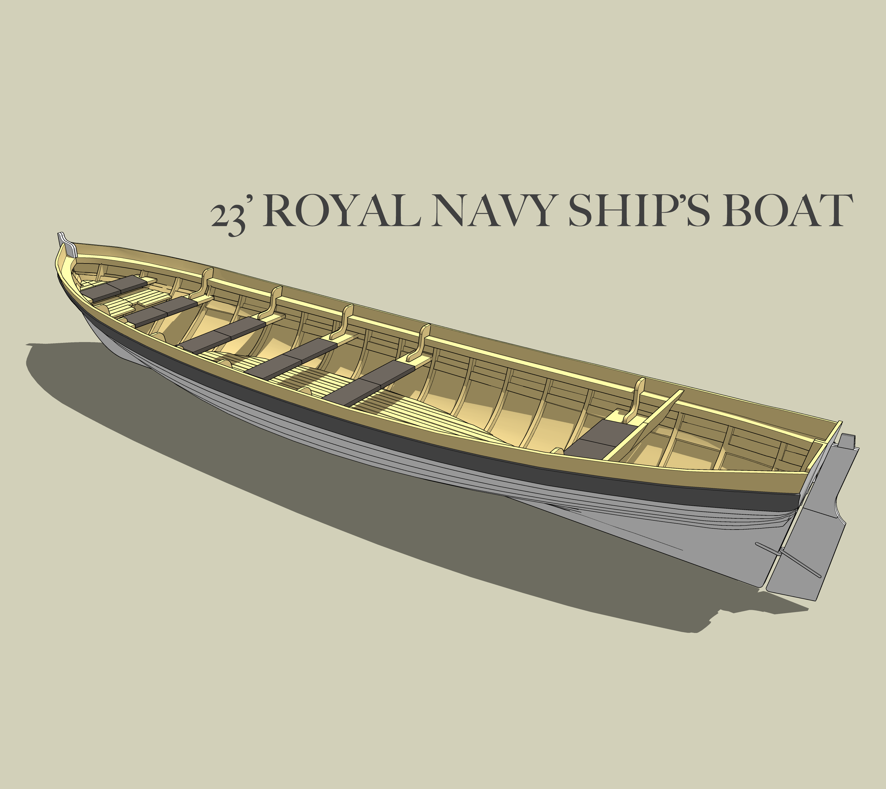 23' Royal Navy Ship's Boat / Yawl