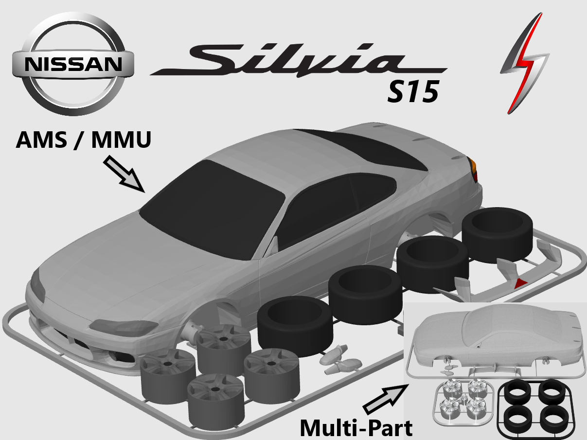 Nissan Silvia S15 Kit Card (1:24 scale)