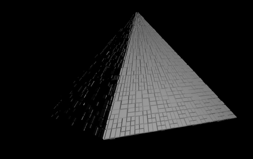 Pyramide im Tech-Style (Startrek, BORG etc)
