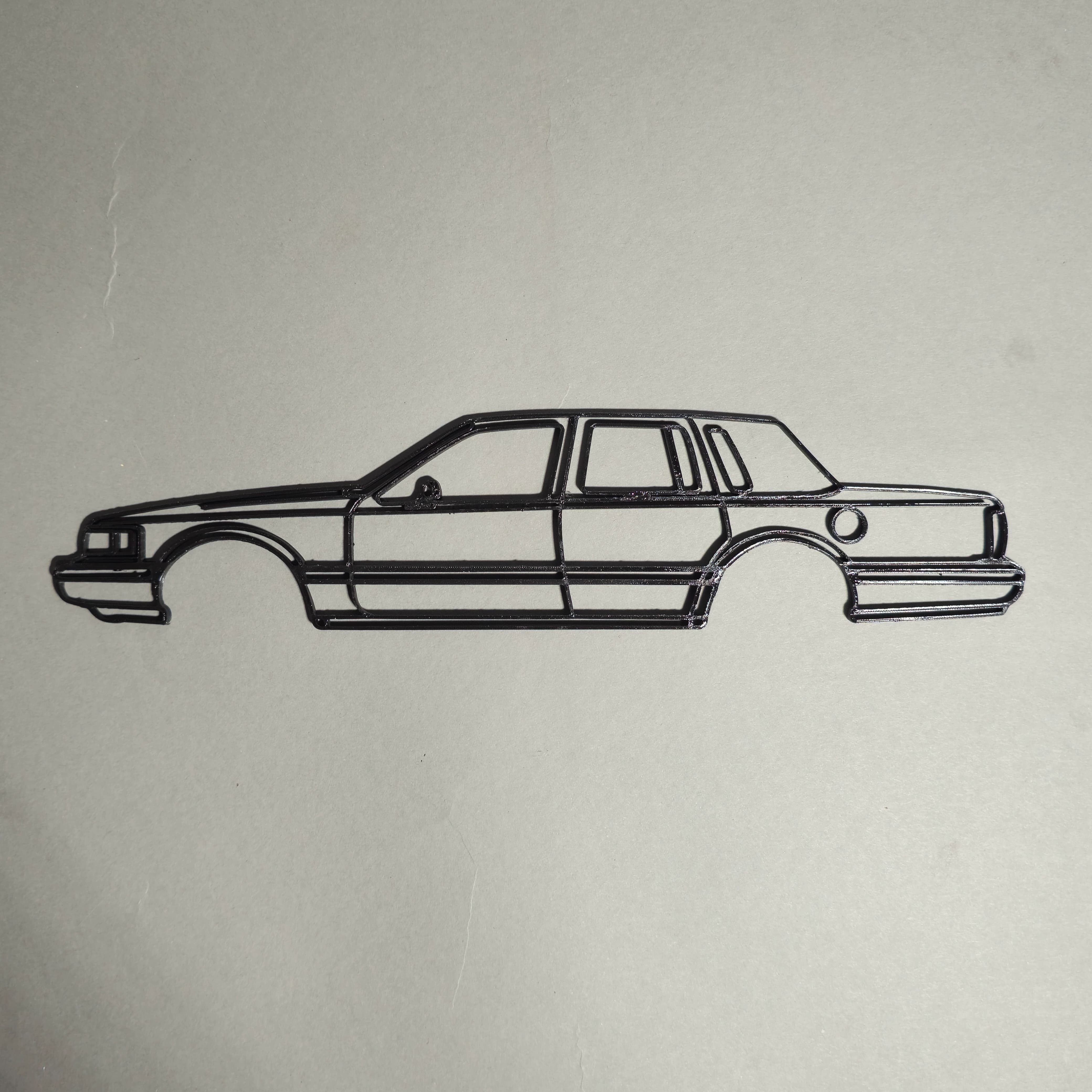 lincoln town car 1991 lineart