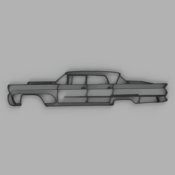 lincoln continental 1958 lineart