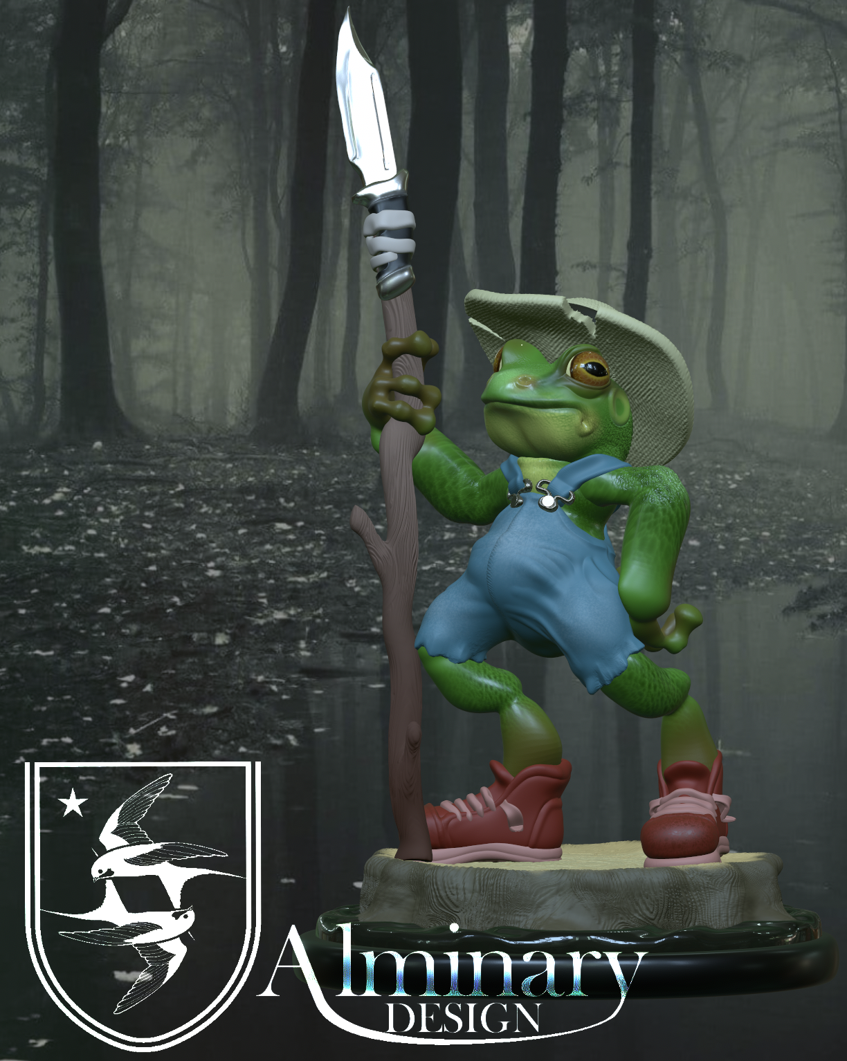 bullywug - tabletop miniature - free