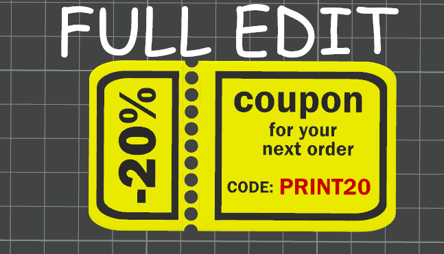 Customer discount coupon