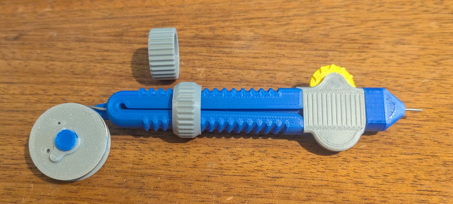 Solder Scroll - REMIX - Version for Right Handed people but with downward spool and low profile nut