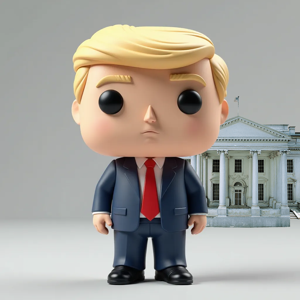 President Donald Trump Back in the White house Character 3D Print