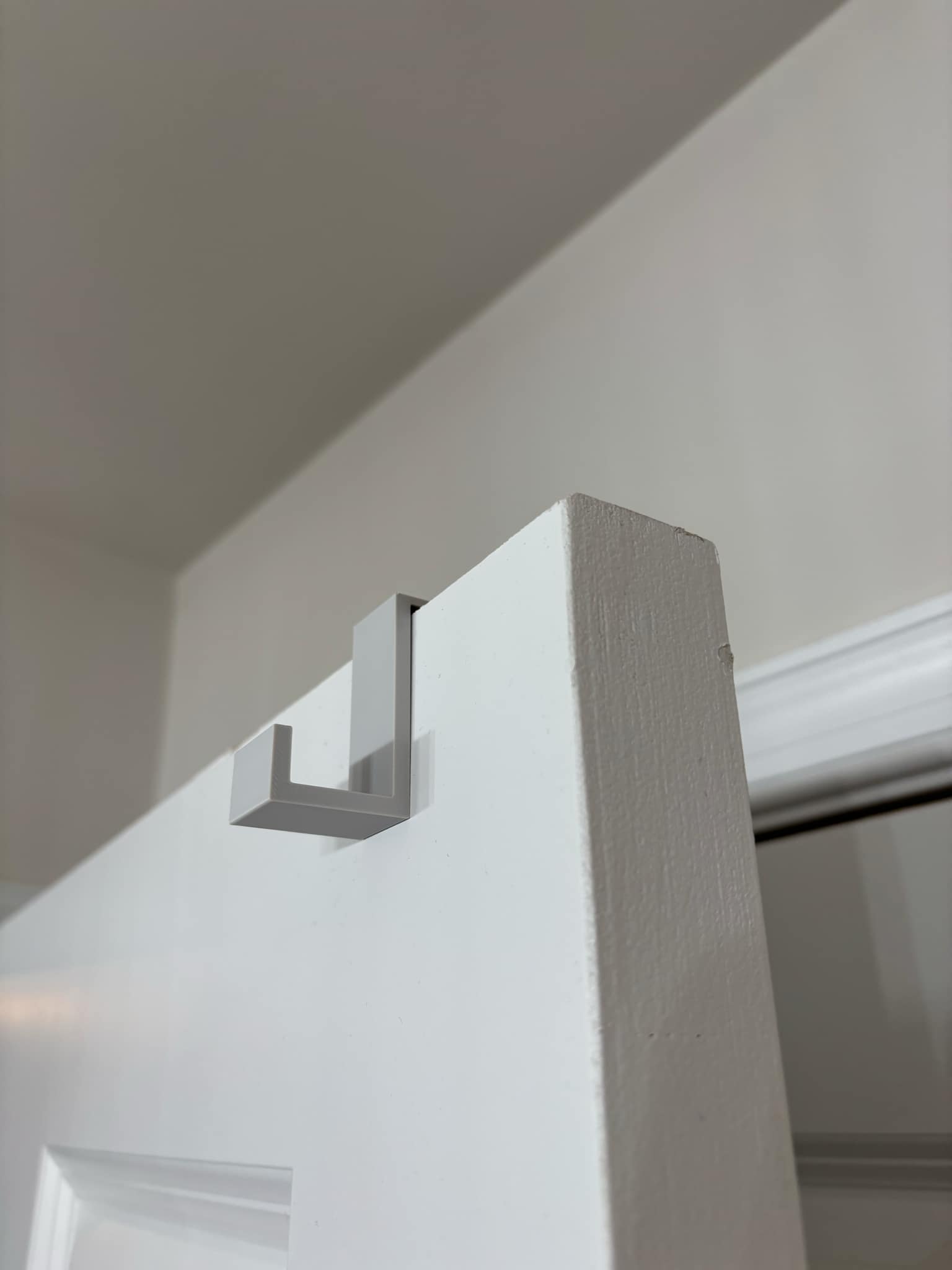 Over the door hat or jacket hook