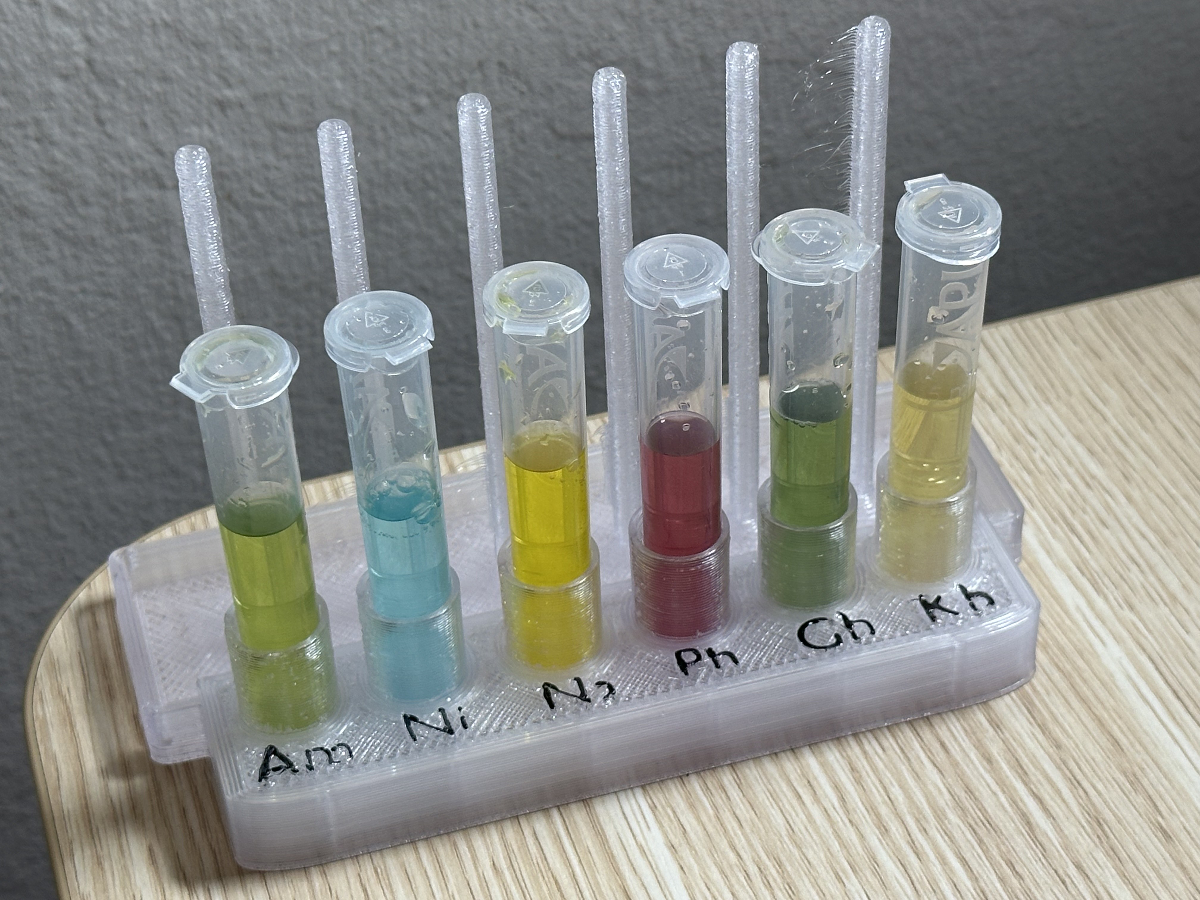 API Test Tube Holder and Drying Rack