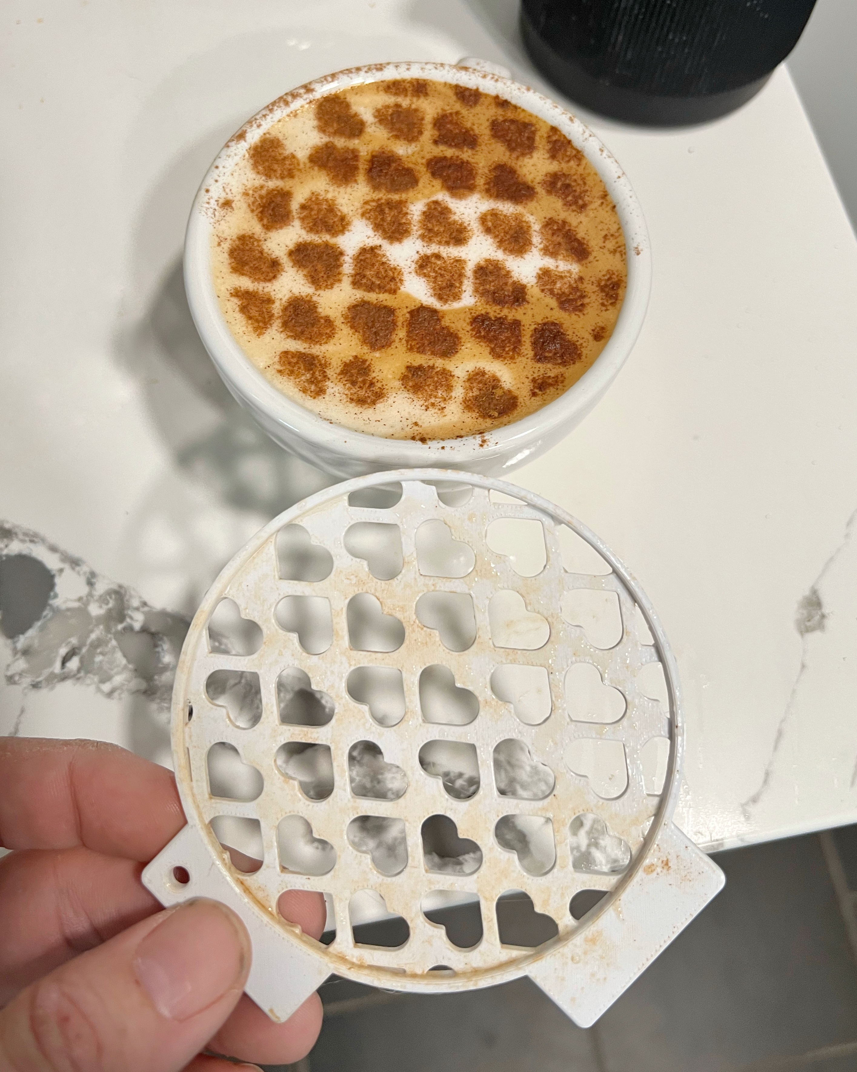 Coffee and Tea Stencil - Valentine's Themed