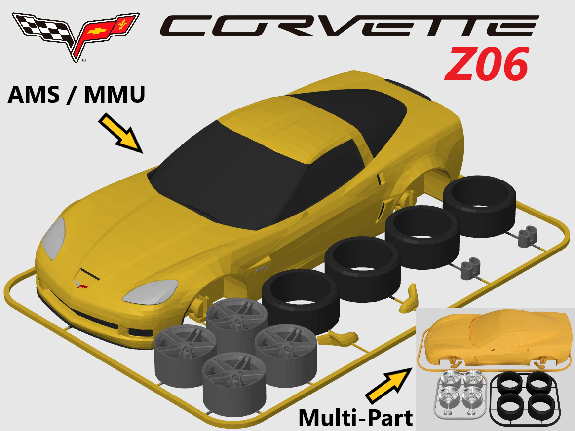 Chevrolet Corvette Z06 (C6) Kit Card (1:24 scale)