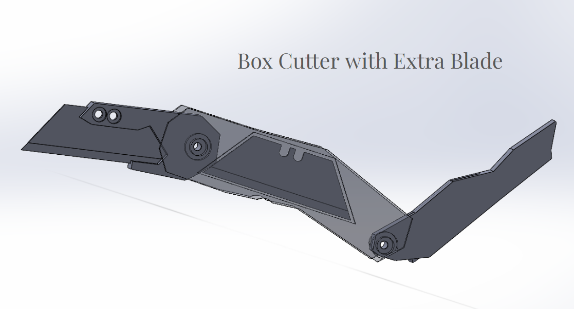 Box Cutter (Extra Blade & Hidden Hex Key)