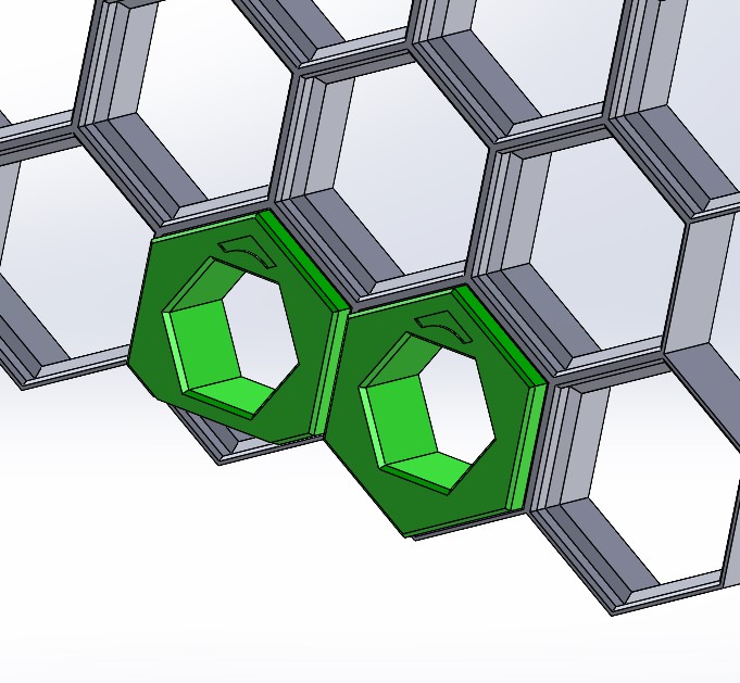 HSW Rotated Insert with 13.5mm Hex Hole, 2 print positions, STEP files for remixing