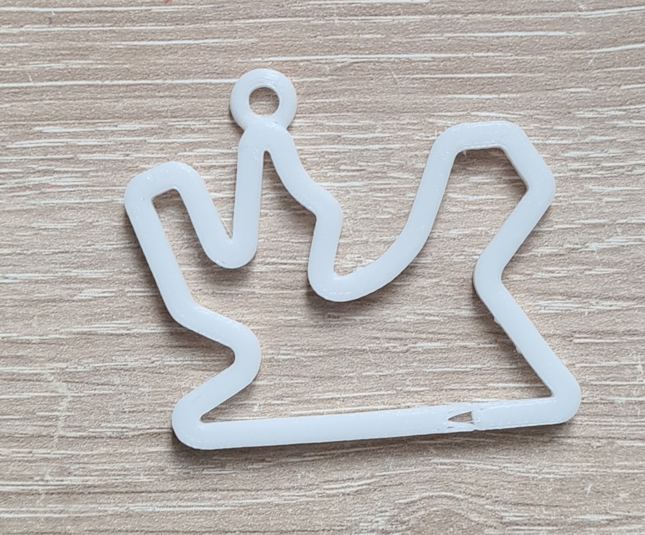 key ring in the shape of Qatar - Lusail International Circuit