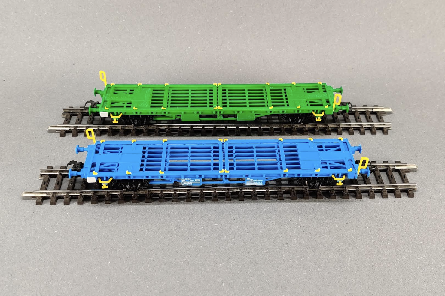 Container Wagon, Green Cargo Lgns 081, in H0 scale (1:87)