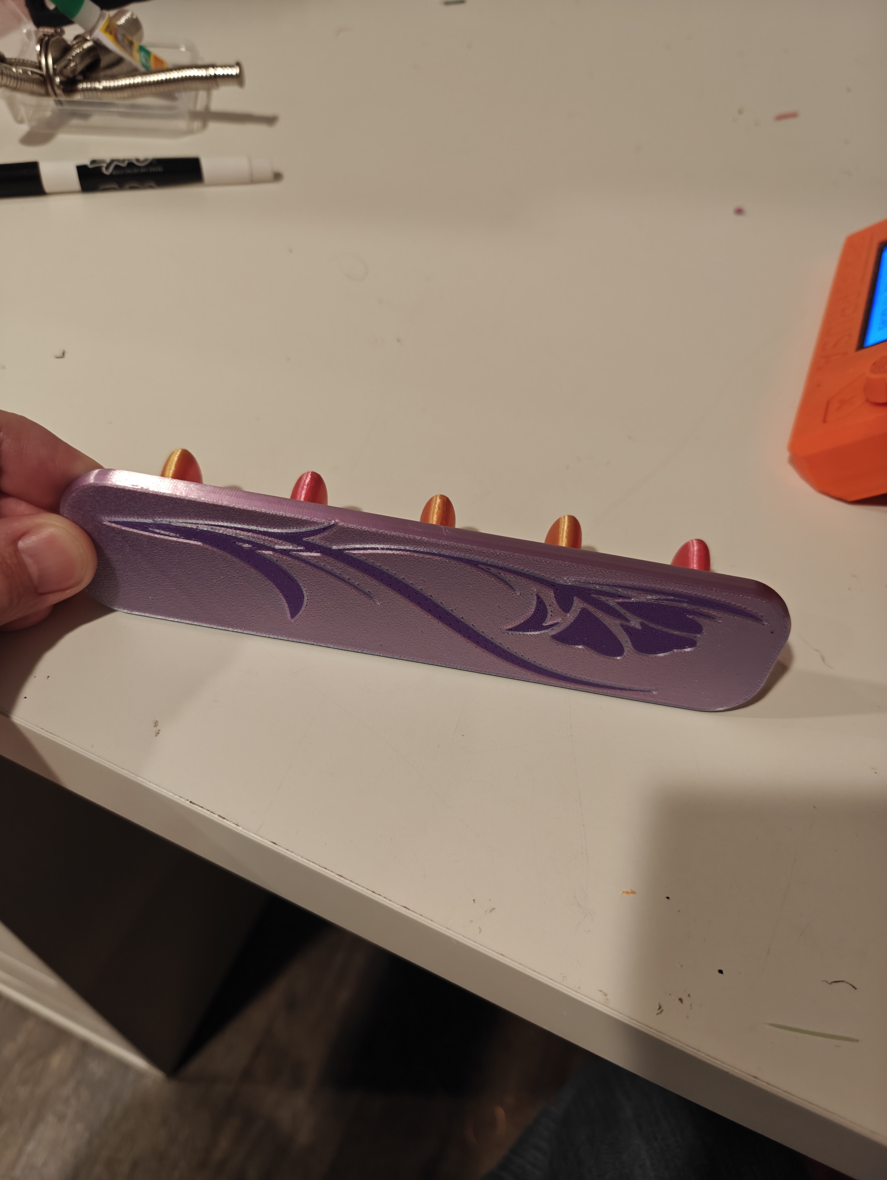 Magnetic 5 Fake Nail Polish Holder