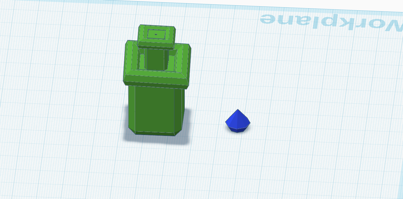 Part of a Gaia Temple's Chaos Emerald pedestal