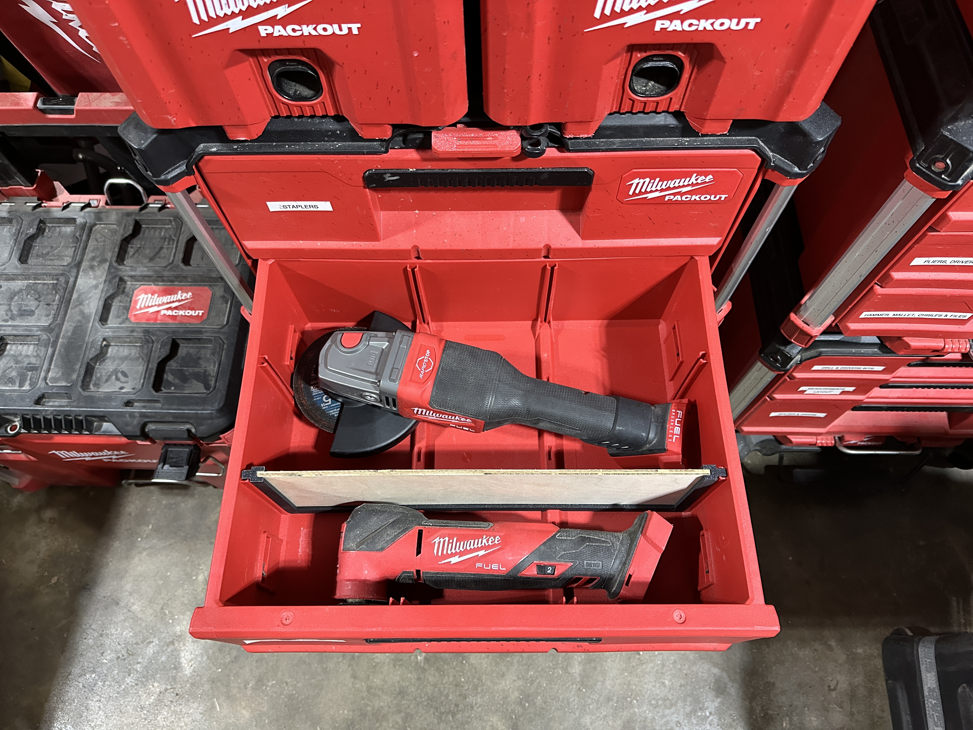 Milwaukee Packout - 2 Drawer - Wide Divider