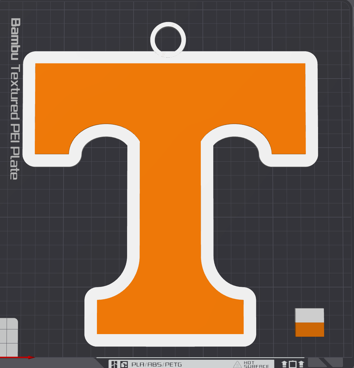 Tennessee Volunteers Oversized Necklace Logo
