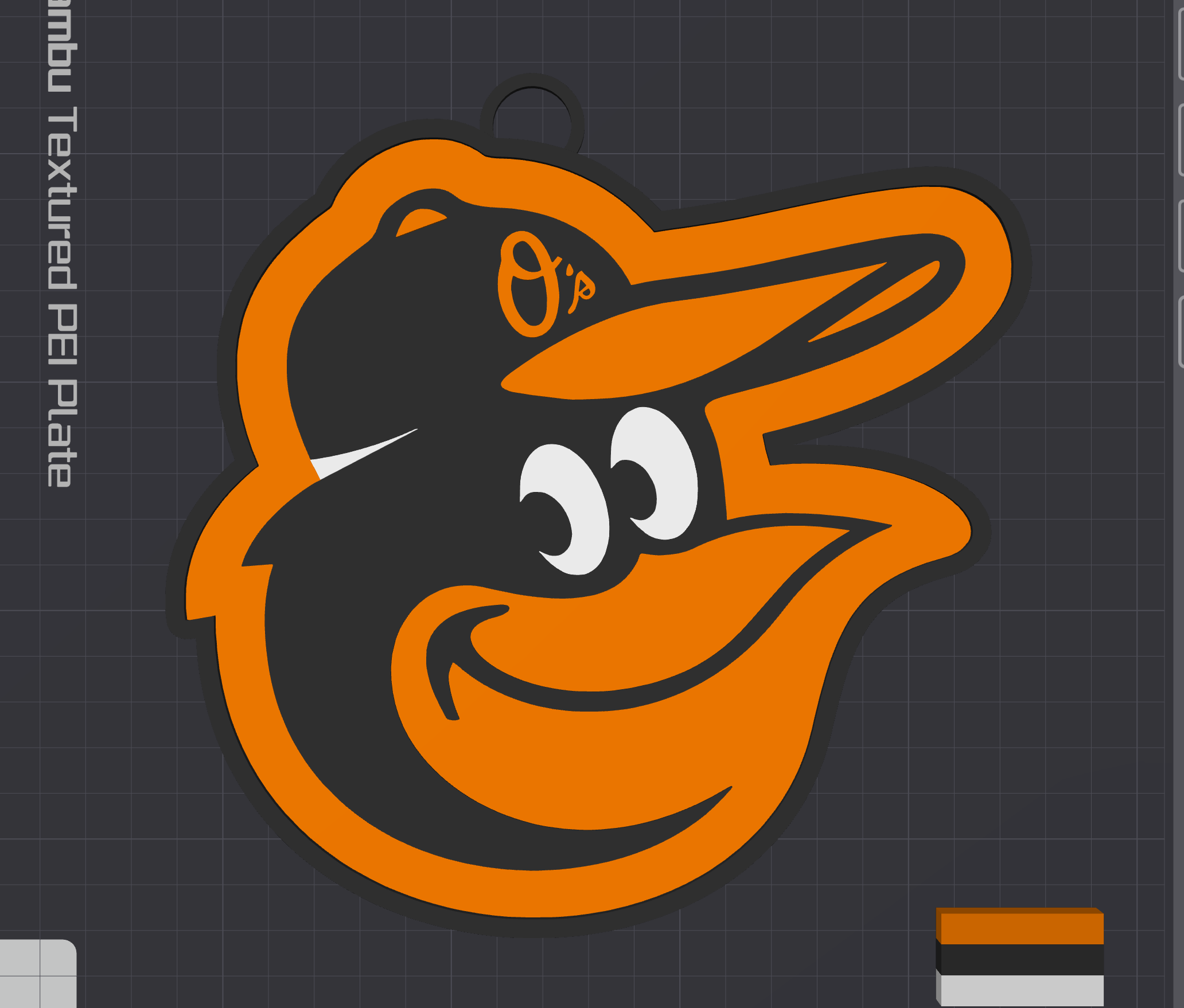 Baltimore Orioles Oversized Necklace Logo