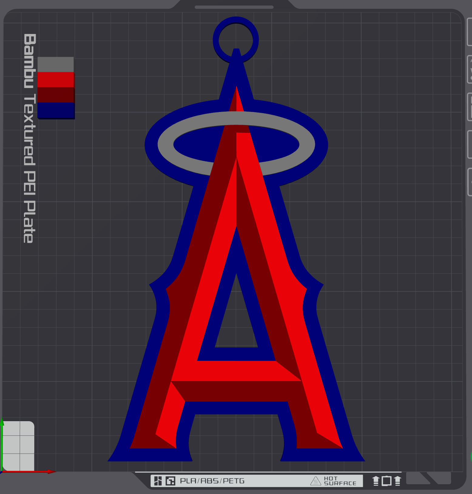 Los Angeles Angels Oversized Necklace Logo