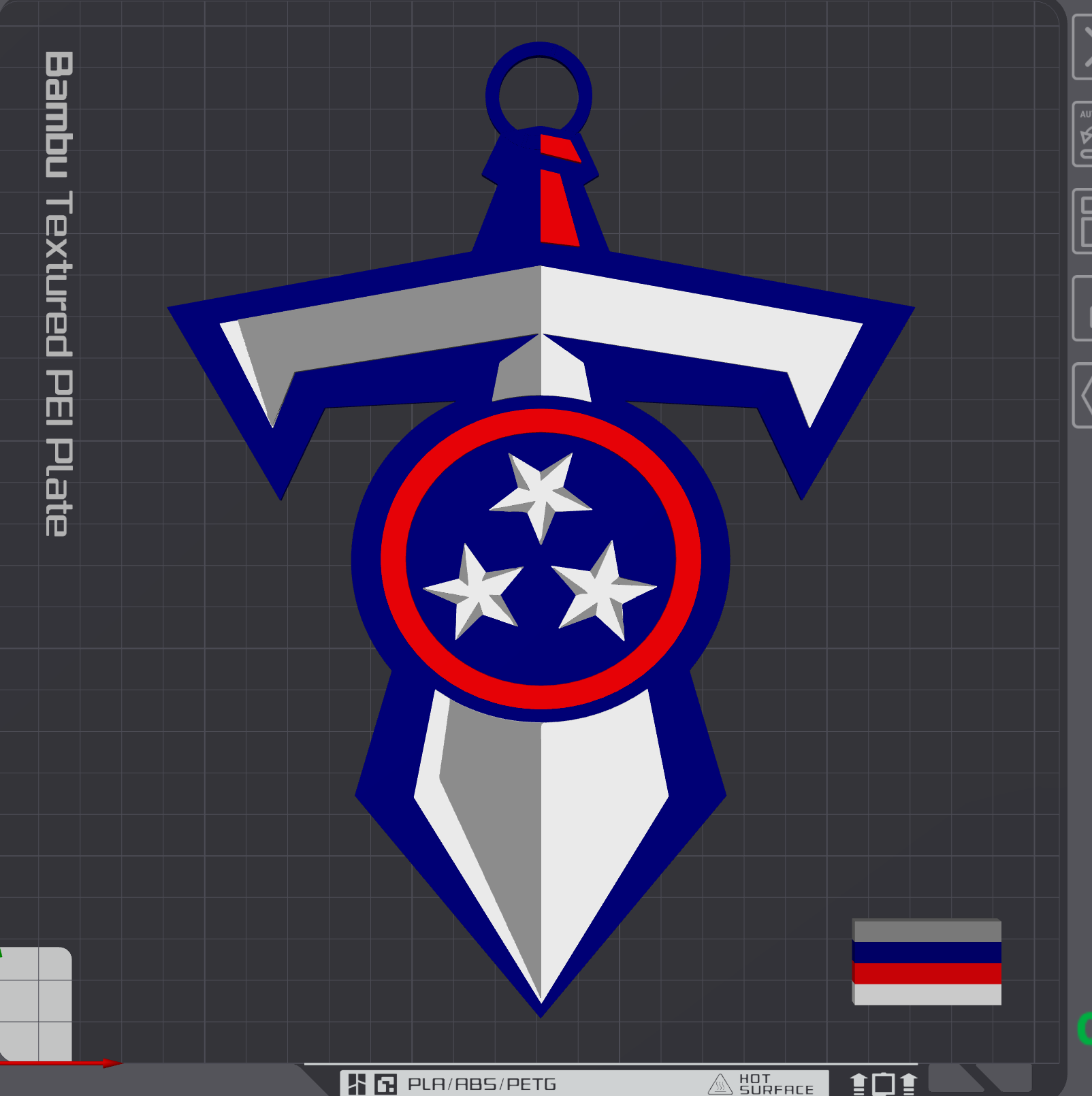 Tennessee Titans Alternate Oversized Necklace Logo