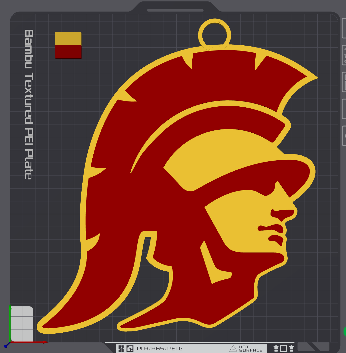 USC Trojans Alternate Oversized Necklace Logo