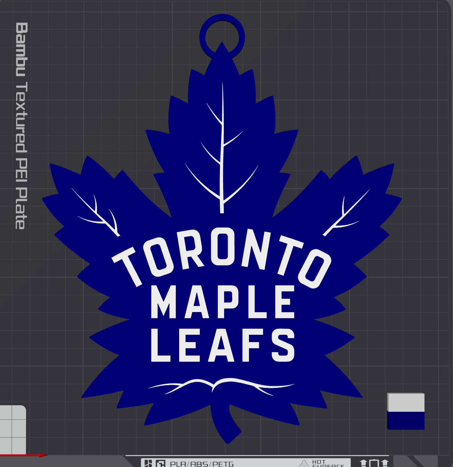 Toronto Maple Leafs Oversized Necklace Logo